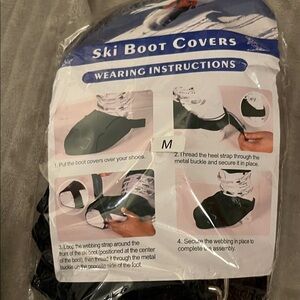 Black Ski Boot Covers